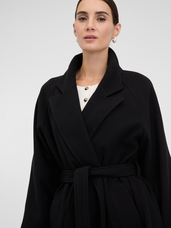 Orsay Črn ženski plašč ORSAY