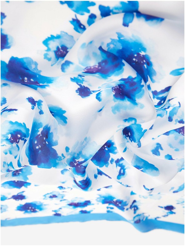 Orsay Modro-beli ženski cvetlični šal ORSAY