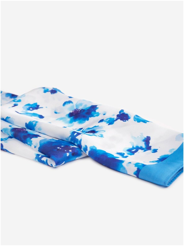 Orsay Modro-beli ženski cvetlični šal ORSAY