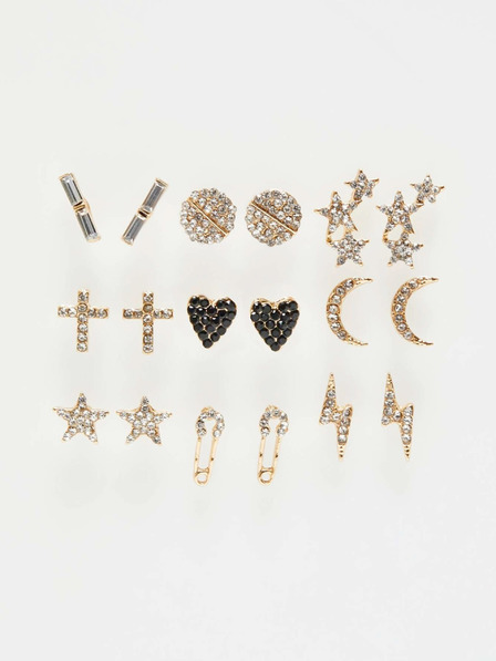 Moodo Komplet zlatih uhanov Moodo