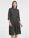 Orsay Črne vzorčaste ženske srajčne obleke ORSAY