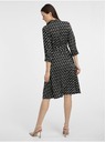 Orsay Črne vzorčaste ženske srajčne obleke ORSAY
