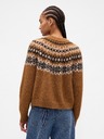 GAP Oversize kardigan Fair Isle z volno GAP