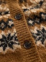 GAP Oversize kardigan Fair Isle z volno GAP