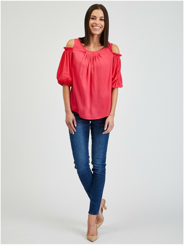 Orsay Temno rožnata ženska bluza ORSAY