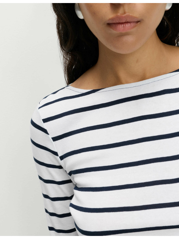 Marks & Spencer Črno-bela črtasta ženska majica Marks & Spencer