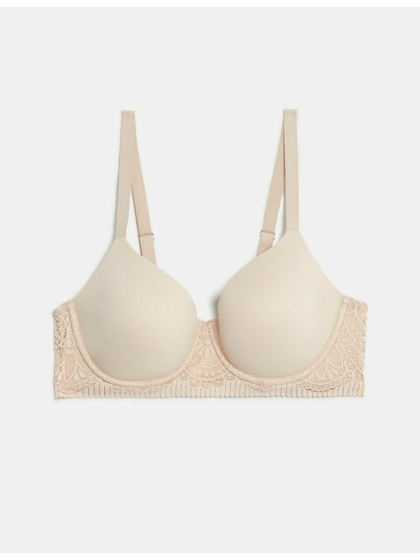 Marks & Spencer Body Soft™ gladek modrček s polnimi skodelicami, velikost 4,5 oz. A-E Marks & Spencer bež