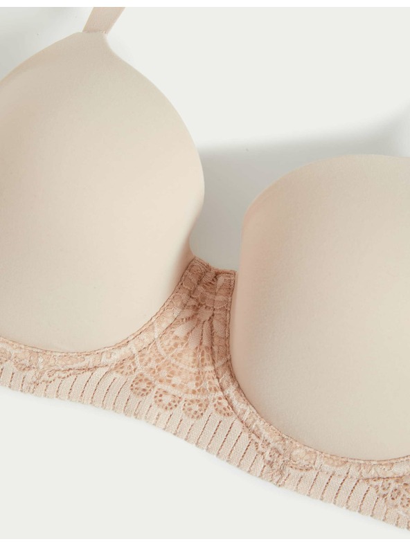 Marks & Spencer Body Soft™ gladek modrček s polnimi skodelicami, velikost 4,5 oz. A-E Marks & Spencer bež