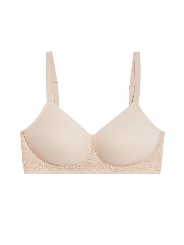 Marks & Spencer Modrček Smooth Body Soft™ s steznikom in polnimi skodelicami, velikost. F-H Marks & Spencer Beige
