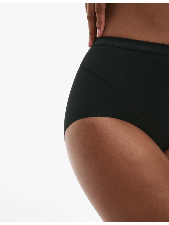 Marks & Spencer Hlačne nogavice z visokim pasom, rahlo oprijete, brez vidnega roba, 2 kosa v paketu Marks & Spencer črna