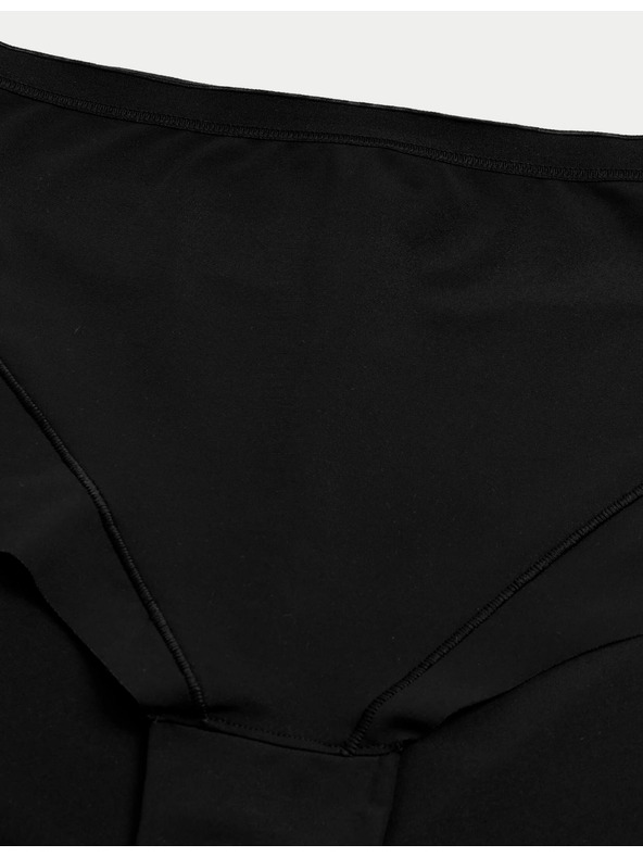 Marks & Spencer Hlačne nogavice z visokim pasom, rahlo oprijete, brez vidnega roba, 2 kosa v paketu Marks & Spencer črna