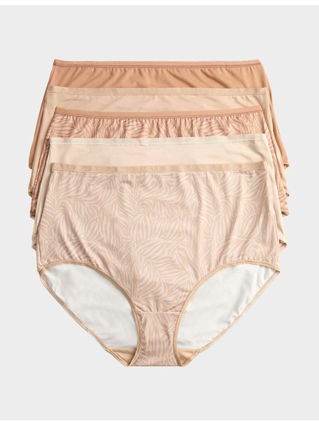 Marks & Spencer Hlačne nogavice za pas iz mikrovlaken, brez vidnega roba, 5 kosov v paketu Marks & Spencer