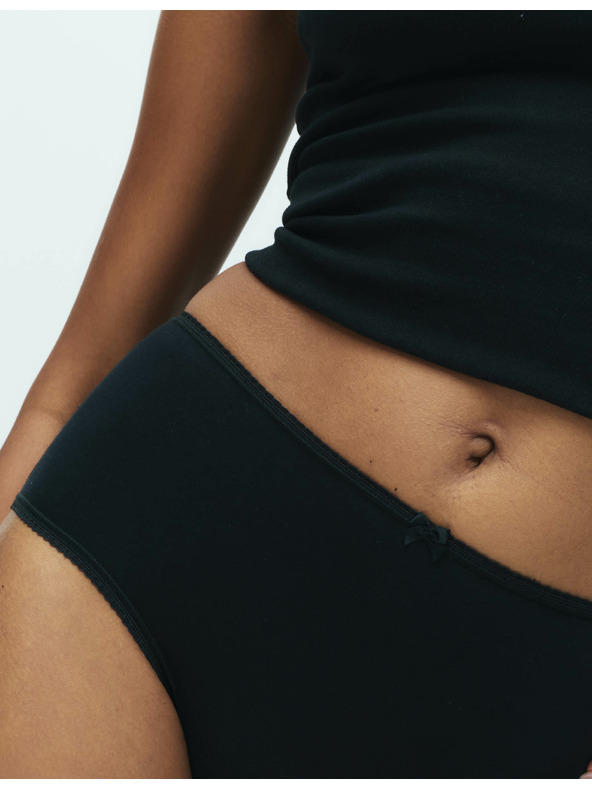 Marks & Spencer Bombažne midi hlačke z Lycro®, 5 kosov Marks & Spencer črne