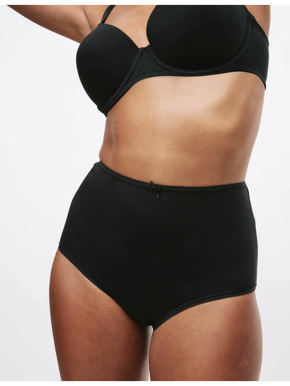 Marks & Spencer Bombažne hlačke za pas iz lycre®, 5 kosov v pakiranju Marks & Spencer črna