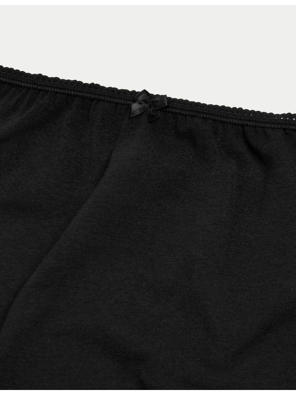 Marks & Spencer Bombažne hlačke za pas iz lycre®, 5 kosov v pakiranju Marks & Spencer črna