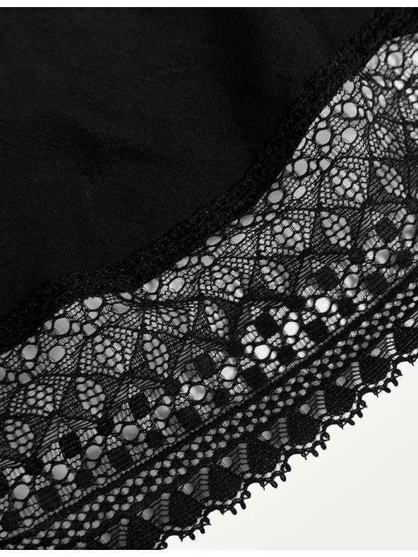 Marks & Spencer Črn ženski telovnik Marks & Spencer Secret Support™ s čipko