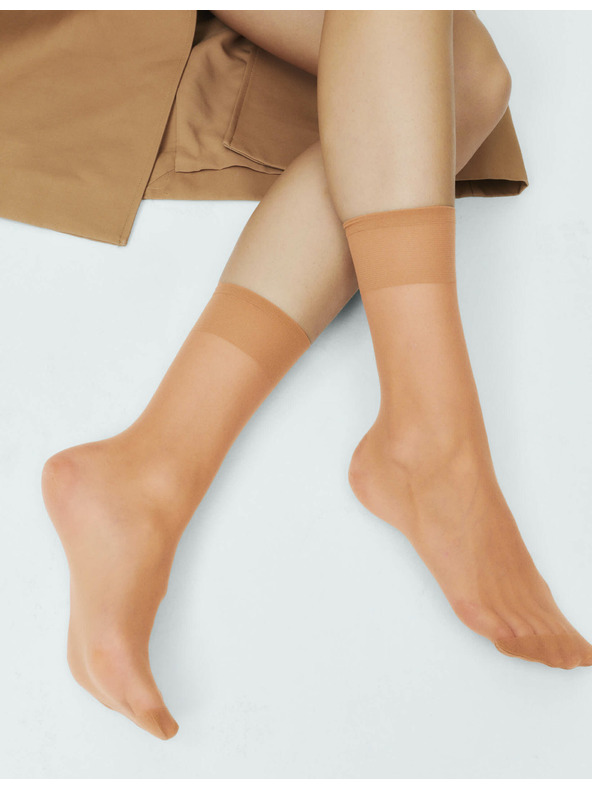 Marks & Spencer Paket 5 parov neprosojnih nogavic, 15 DEN Marks & Spencer bež