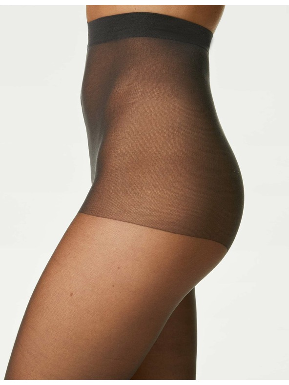 Marks & Spencer Temno sive ženske nogavice 10 DEN, 5 parov v pakiranju Marks & Spencer