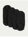 Marks & Spencer Komplet štirih parov črnih ženskih nizkih nogavic Marks & Spencer Trainer liner