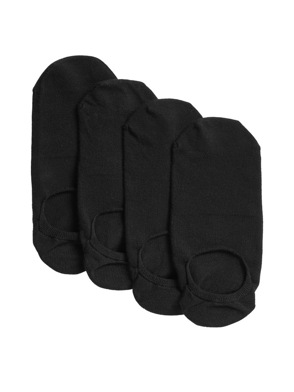 Marks & Spencer Komplet štirih parov črnih ženskih nizkih nogavic Marks & Spencer Trainer liner