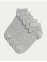 Marks & Spencer 5 parov brezšivnih gležnjarjev Marks & Spencer sive barve