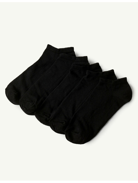 Marks & Spencer Komplet petih parov ženskih nogavic v črni barvi Marks & Spencer