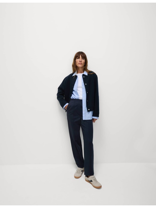 Marks & Spencer Temno modre ženske hlače Marks & Spencer