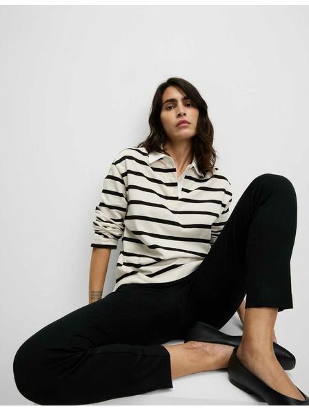 Marks & Spencer Ženske hlače Marks & Spencer iz črnega džersija do gležnjev ozkega kroja