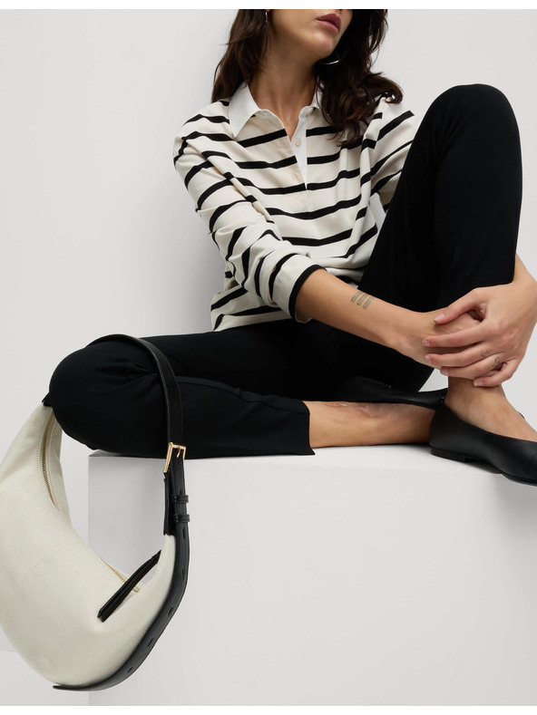 Marks & Spencer Ženske hlače Marks & Spencer iz črnega džersija do gležnjev ozkega kroja