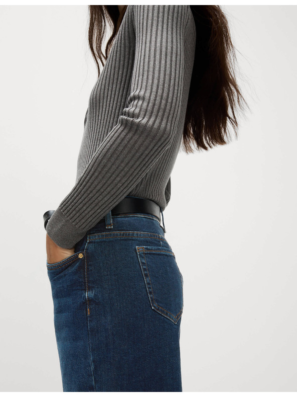 Marks & Spencer Kavbojke Mom z visokim pasom Marks & Spencer mornarsko modre barve