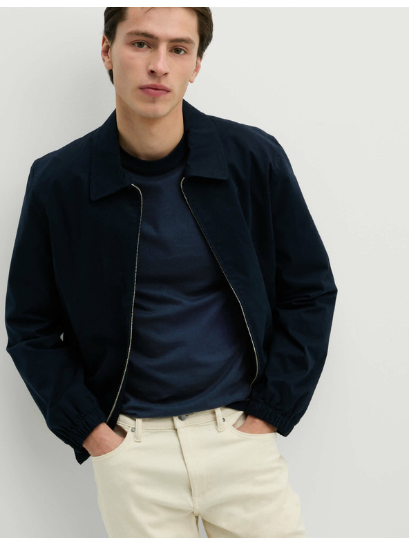 Marks & Spencer Temno modra moška osnovna srajca Marks & Spencer