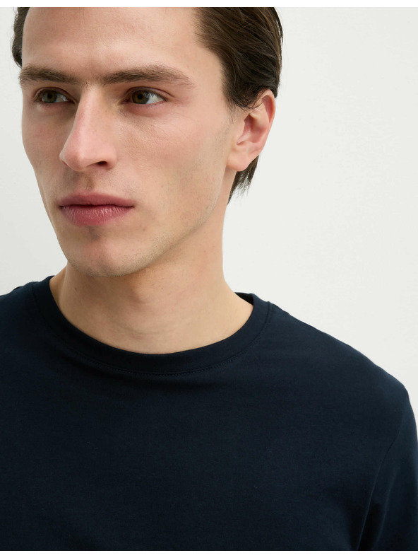 Marks & Spencer Temno modra moška osnovna srajca Marks & Spencer