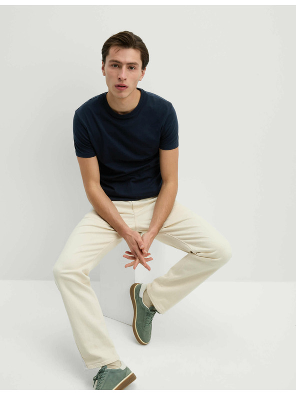 Marks & Spencer Temno modra moška osnovna srajca Marks & Spencer