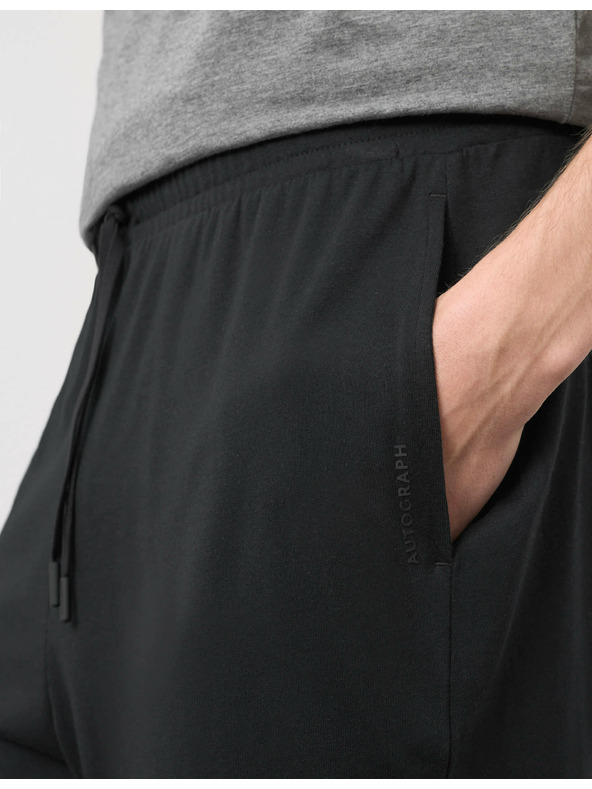 Marks & Spencer Moške črne pižamske hlače Marks & Spencer Supima®