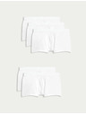 Marks & Spencer Komplet petih moških boksaric v beli barvi Marks & Spencer