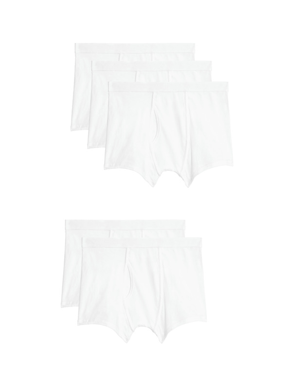 Marks & Spencer Raztegljive bombažne kratke hlače s tehnologijo Cool & Fresh™, 5 kosov Marks & Spencer bela