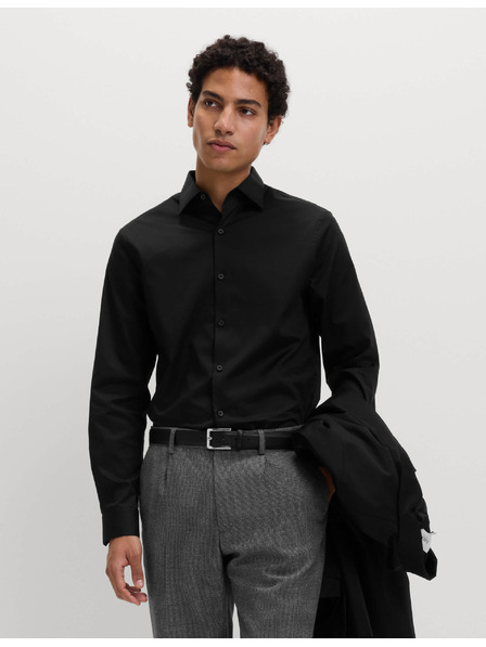 Marks & Spencer Črna moška bombažna srajca Marks & Spencer