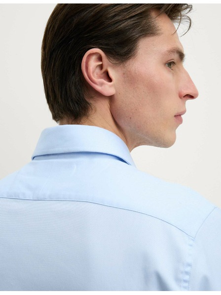 Marks & Spencer Rahlo prilegajoča se srajca iz razkošnega bombaža z dvojno manšeto Marks & Spencer