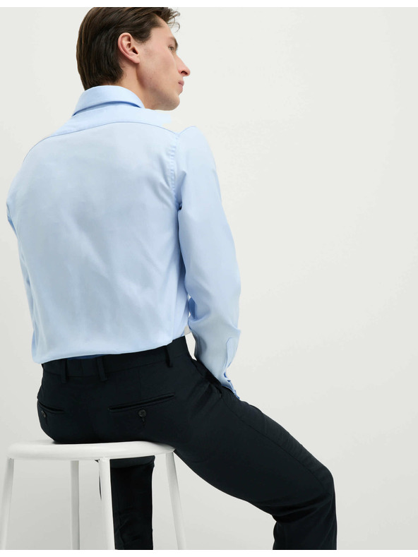 Marks & Spencer Rahlo prilegajoča se srajca iz razkošnega bombaža z dvojno manšeto Marks & Spencer