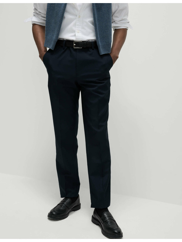 Marks & Spencer Hlačne nogavice tankega kroja Marks & Spencer mornarsko modre barve