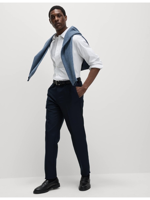 Marks & Spencer Hlačne nogavice tankega kroja Marks & Spencer mornarsko modre barve