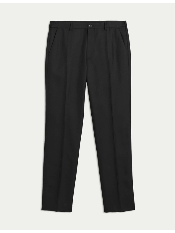 Marks & Spencer Gladke hlače za velike in visoke, običajnega kroja Marks & Spencer črne