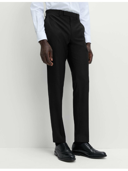 Marks & Spencer Črne moške formalne hlače Marks & Spencer
