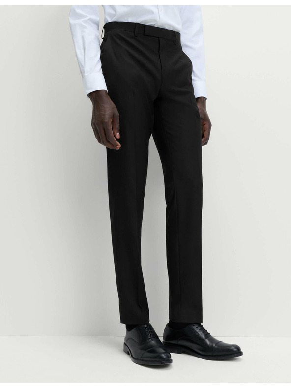 Marks & Spencer Črne moške formalne hlače Marks & Spencer