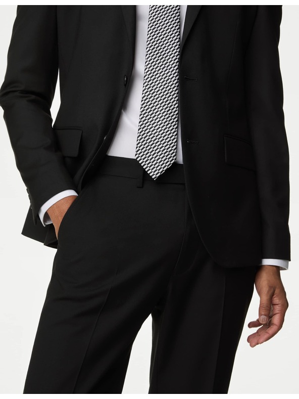 Marks & Spencer Črne moške hlače za obleko Marks & Spencer