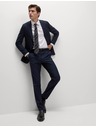 Marks & Spencer Temno modre moške formalne hlače Marks & Spencer