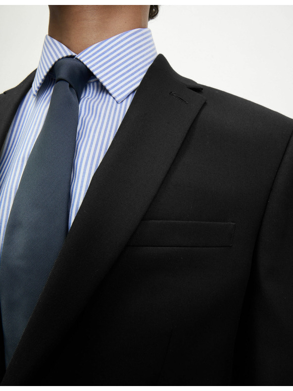 Marks & Spencer Črna moška raztegljiva jopica Marks & Spencer