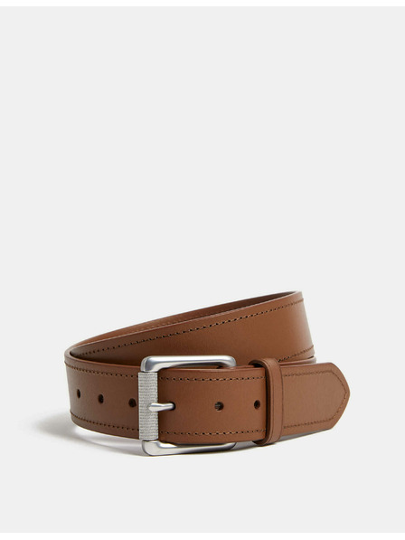 Marks & Spencer Usnjen pas z okrasnimi šivi Marks & Spencer