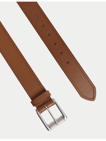 Marks & Spencer Usnjen pas z okrasnimi šivi Marks & Spencer