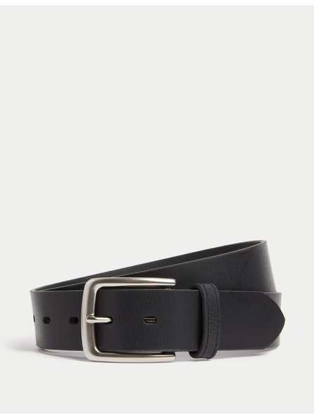 Marks & Spencer Črn moški usnjen pas Marks & Spencer